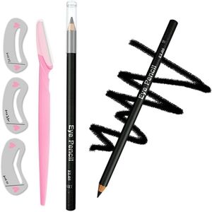 Black Eye Pencil with Pink Razors And Stencils